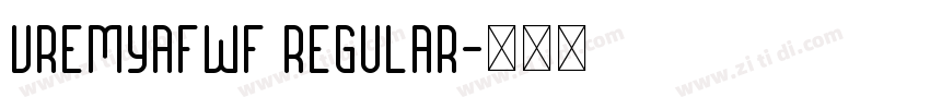 VremyaFWF Regular字体转换